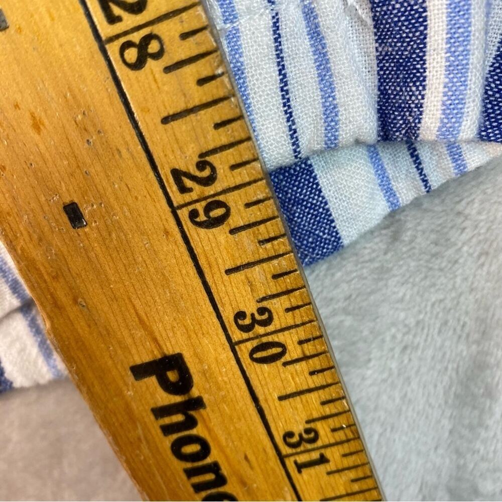Per Se Woman’s Linen Pants Striped Elastic Waistband XL - Picture 7 of 7